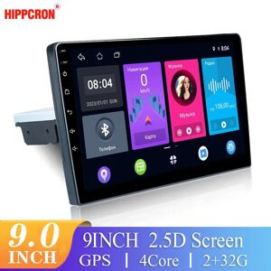 SageTechnology Hippcron 1 Din 9 Inch Android Car Radio Multimedia Video Player Bluetooth GPS MAP Universal Auto Stereo MP5 Player