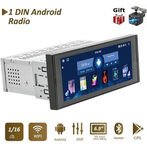 icreative Universal 6.9 inch Radio Android Player Touch Screen 1 Din WiFi Car Stereo Video GPS Navigation IPS Screen 1+16GB