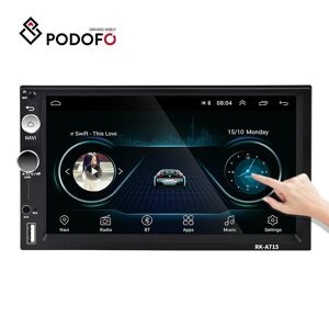Podofo Double Din Car Radio Android 7 Inch Autoradio Auto Multimedia Player GPS Navigation Wifi Bluetooth Car Hifi MirrorLink Car DVR FM USB