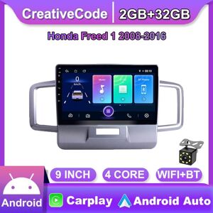 CreativeCode 10 Inch Android Car Radio Carplay For Honda Freed 1 2008-2016 Car Multimedia Video Player GPS Navigation WIFI 2+32GB