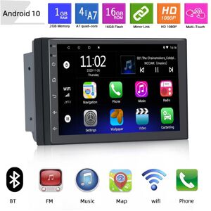 JMANCE 7 Inch Adjustable Car Radio Android  Touch Screen Car Stereo Radio Player Quad-Core GPS Navigation