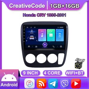 CreativeCode 9" Android Car Stereo Radio For Honda CRV 1995-2001 Car Multimedia Player DVD Speakers Head Unit Audio WIFI 1+16GB