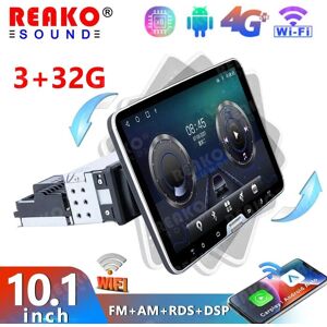 REAKOSOUND Car Life REAKOSOUND 1din 10inch Car Radio Multimedia Player Car Stereo Touch Screen MirrorLink 1 Din GPS DSP+RDS 4G 8CORE Android