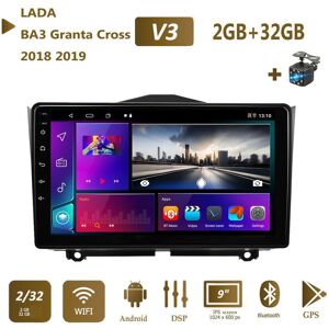 icreative 2 Din Android Car Radio For LADA BA3 Granta Cross 2018 2019 GPS Navigation Carplay Multimedia Video Player Stereo DVD 2+32GB