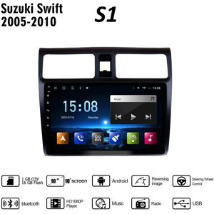 Yousui Auto parts 10" Car Stereo Radio Android Carplay For Suzuki Swift 2005-2010 Multimedia Player 2 Din DVD Speakers Head Unit Audio WIFI 1+16GB