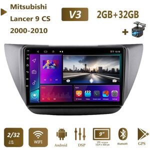 icreative 2din Android Carplay Car Radio For Mitsubishi Lancer 9 CS 2000-2010 Multimedia Video Player GPS Navigation WIFI Stereo 2+32GB