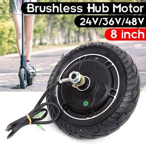Pro DIY Tool 8 Inch 350W Electric Scooter Hub Wheel Motor 24V Brushless Motor Scooter Motor for E-Scooter Wheel Bicycle Motor Wheel