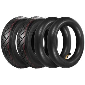 10 X2.5 Inch Inflatable Inner Tubes Outer Tires Set Replacement for Xiaomi Mijia M365 Electric