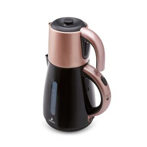 Karaca Daystar Stainless steel electric kettle 2 in 1, rose gold color