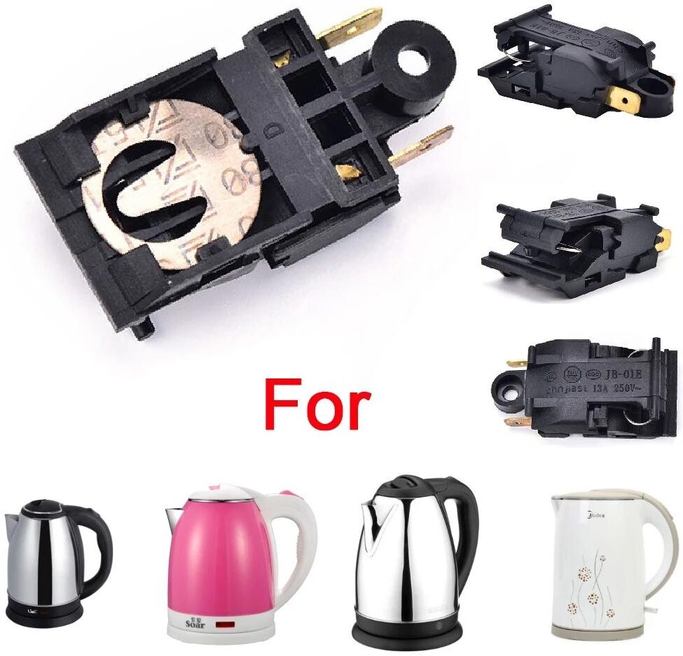 Pefeceve 10Pcs Electric Kettle Parts Standard 13A Electric Kettle Thermostat Switch Universal Replacement Parts Kitchen Appliance Parts