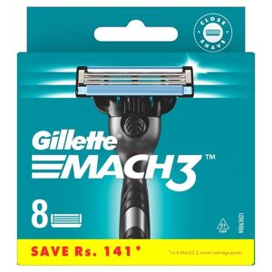Gillette Mach 3 Cartridge (Pack of 8)