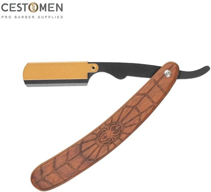 CESTOMEN Professional Men's Shaver Straight Edge Barber Razor Knives Manual Beard Shaving Care Razor Replaceable Blades Barber Tool