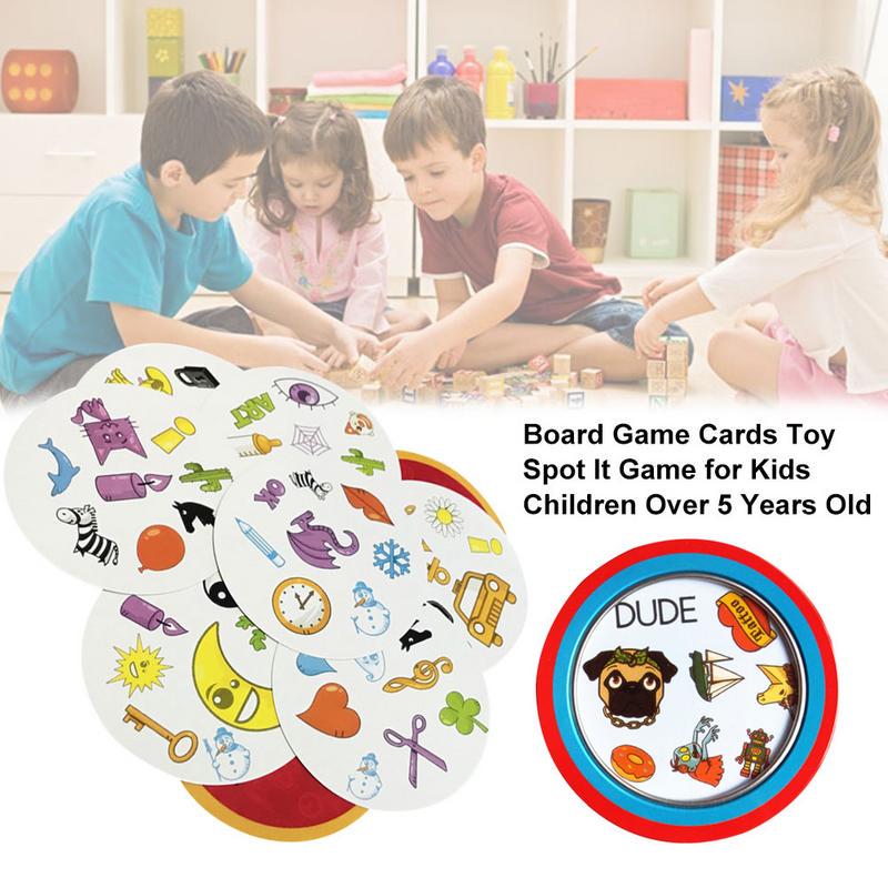 post house Board Game Cards Toy Spot It Game for Kids Children Over 5 Years Old