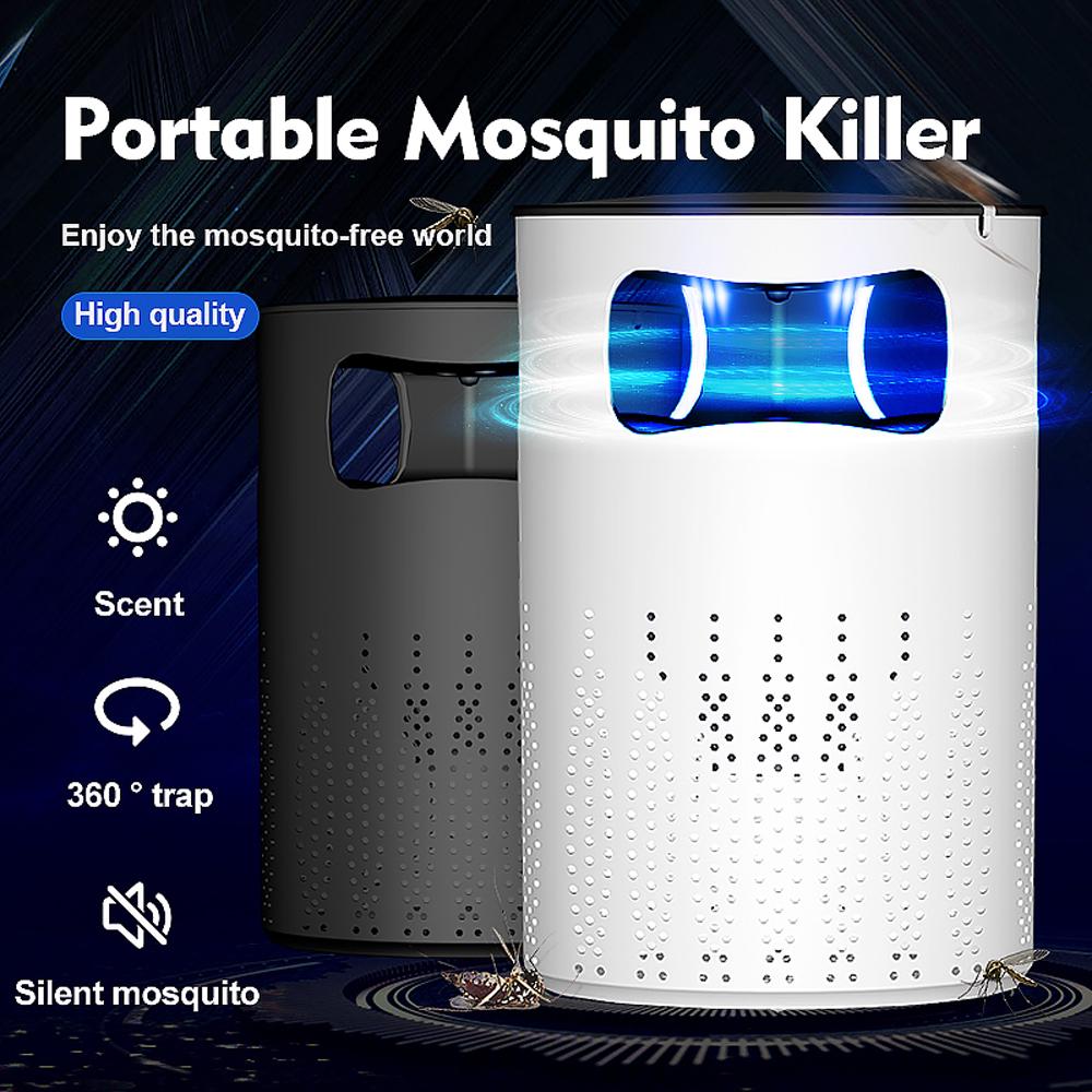TOMTOP JMS Household Mosquito Killer Lamp Inhalation Mosquito Trap Lamp Electric Insect Flies Zapper LED Trap