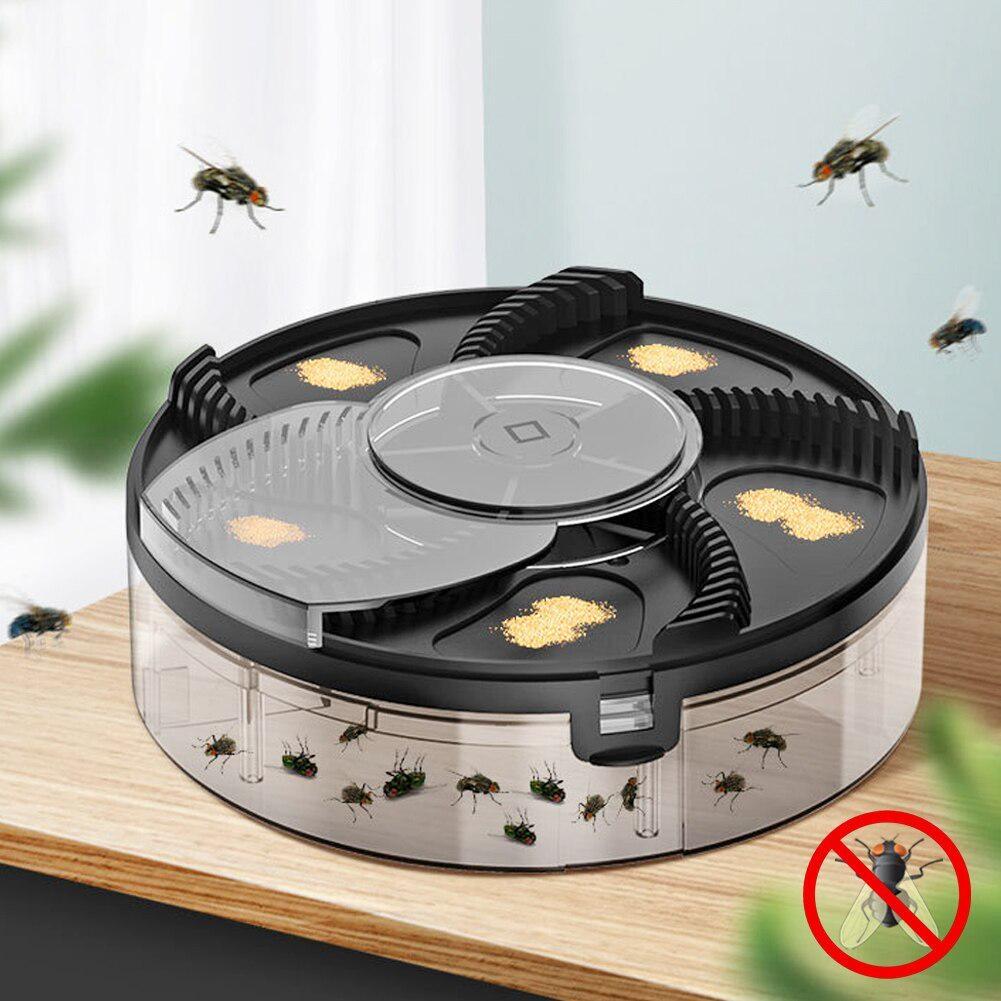 yuyongzhi Fully Automatic Fly Killer Mute USB Rechargeable Automatic Flycatcher Electric Household Catching Star Bait Trap