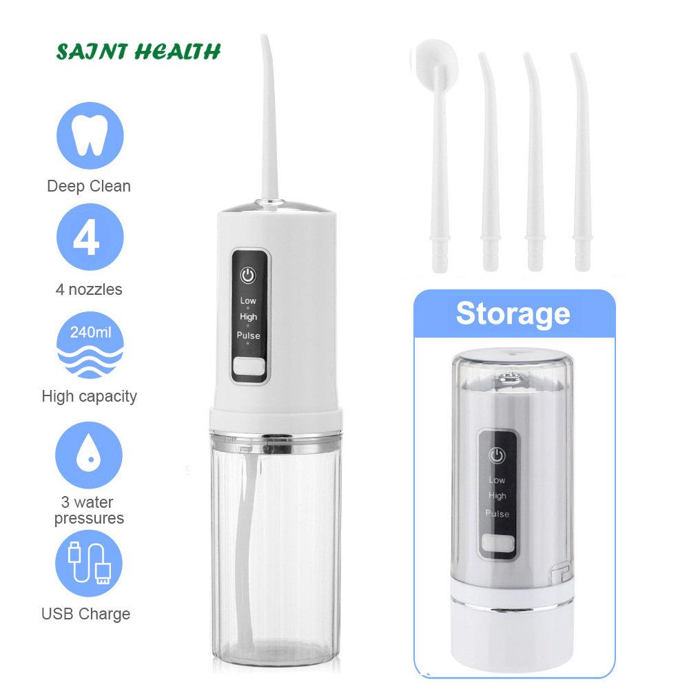 Saint Health Electric dental flushing device, portable household dental cleaner, stone removal water, dental floss, dental rinsing device, dental cleaner
