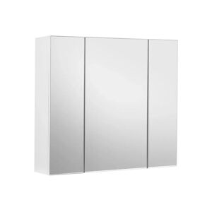 VASAGLE White Wall-mounted Storage Cabinet with 3 Mirrors