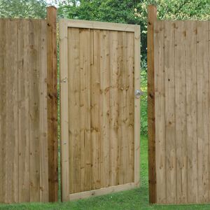 Forest Garden Forest 3' x 6' Featheredge Pressure Treated Wooden Side Garden Gate (0.92m x 1.8m)