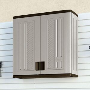 Suncast Wall Utility/ Garage Cabinet Grey - Plastic Storage Cupboard