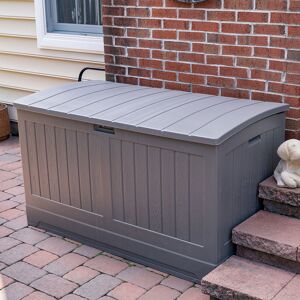 5' x 3' Suncast 757L Resin Deck Box - Stone Grey (1.46m x 0.8m)