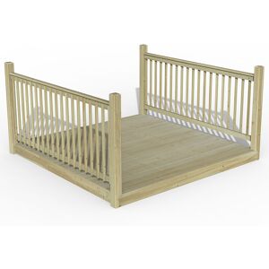 Forest Garden 8' x 8' Forest Patio Deck Kit No. 3 (2.4m x 2.4m)