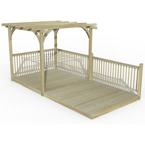 Forest Garden 8' x 16' Forest Pergola Deck Kit No. 6 (2.4m x 4.8m)