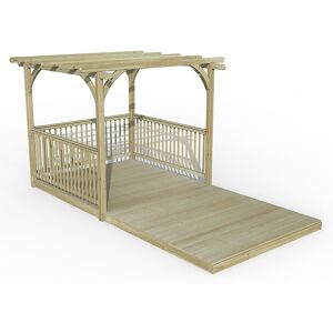 Forest Garden 8' x 16' Forest Pergola Deck Kit No. 9 (2.4m x 4.8m)