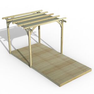 Forest Garden 8' x 16' Forest Pergola Deck Kit with Retractable Canopy No. 1 (2.4m x 4.8m)