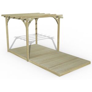 Forest Garden 8' x 16' Forest Pergola Deck Kit No. 1 (2.4m x 4.8m)