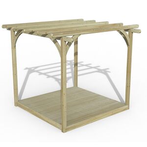 Forest Garden 8' x 8' Forest Pergola Deck Kit No. 1 (2.4m x 2.4m)