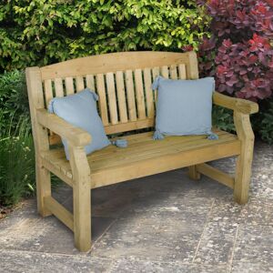 Forest Garden Forest Harvington Wooden Garden Bench 4'x2' (1.2x0.6m)