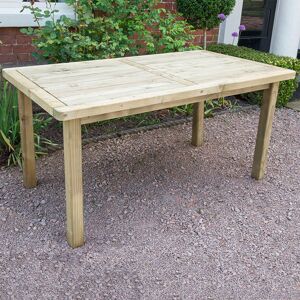 Forest Garden Forest Rosedene Wooden Garden Table 5'x3' (1.5x0.9m)