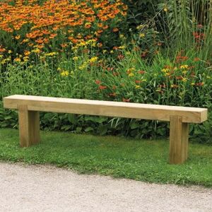 Forest Garden Forest Sleeper Wooden Garden Bench 6'x1' (1.8x0.2m)