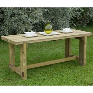 Forest Garden Forest Refectory Wooden Garden Table 6'x2' (1.8x0.7m)