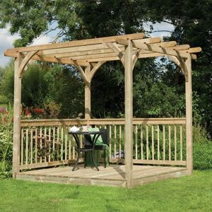 Forest Garden 8' x 8' (2.44x2.44m) Forest Small Pergola Deck Kit