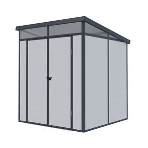 6' x 6' Lotus Canto Grey Plastic Shed (1.9m x 1.92m)