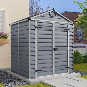 6' x 5' Palram Canopia Grey Skylight Plastic Shed (1.85m x 1.54m)