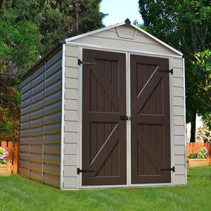 6' x 8' Palram Canopia Tan Skylight Plastic Shed (1.85m x 2.29m)