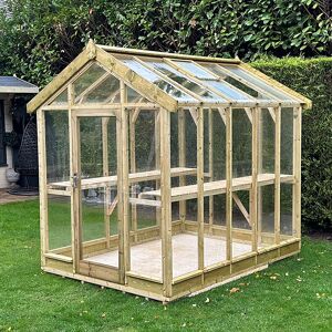 8'3 x 9'4 Coppice Ashdown Apex Wooden Greenhouse (2.52m x 2.85m)