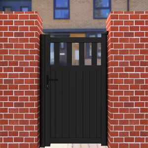 Readymade Gates Partial Privacy Premium Aluminium Side Gate - Black