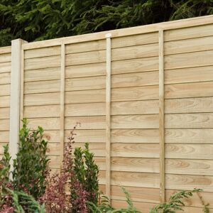 Forest Garden Forest 6' x 5'6 Pressure Treated Super Lap Fence Panel (1.83m x 1.68m)