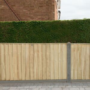 Forest Garden Forest 6' x 4' Pressure Treated Vertical Closeboard Fence Panel (1.83m x 1.22m)