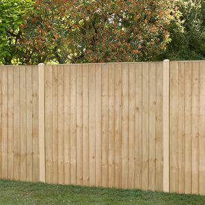 Forest Garden Forest 6' x 5'6 Pressure Treated Vertical Closeboard Fence Panel (1.83m x 1.69m)