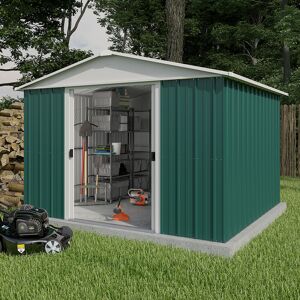 10' x 10' Yardmaster Green Metal Shed (3.03m x 2.98m)