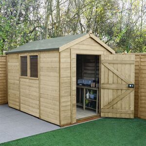 Forest Garden 10' x 6' Forest Timberdale 25yr Guarantee Tongue & Groove Pressure Treated Apex Shed (3.06m x 1.98m)