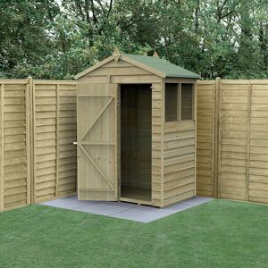 Forest Garden 5' x 3' Forest 4Life 25yr Guarantee Overlap Pressure Treated Apex Wooden Shed (1.64m x 1m)