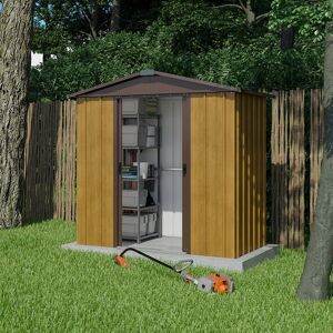 6' x 4' Yardmaster Woodview Metal Shed (1.86m x 1.25m)