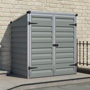 5' x 3' Palram Canopia Dark Grey Voyager Shed (1.39m x 0.9m)