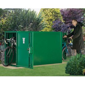 2'11 x 6'3 Asgard Premium Double Ended Metal Bike Shed (0.9m x 1.9m)