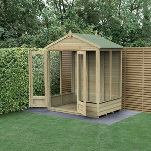 Forest Garden 6' x 4' Forest Beckwood 25yr Guarantee Double Door Apex Summer House (1.99m x 1.23m)